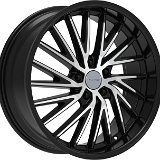 Elure 053 Gloss Black Machined 5 Lug Wheel 